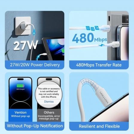 Cable USB 2.0 Tipo-C Lightning Vention LAJWF/ USB Tipo-C Macho - Lightning Macho/ Hasta 27W/ 480Mbps/ 1m/ Blanco Cable USB 2.0 Tipo-C Lightning Vention LAJWF/ USB Tipo-C Macho - Lightning Macho/ Hasta 27W/ 480Mbps/ 1m/ Blanco