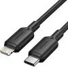 Cable USB 2.0 Tipo-C Lightning Vention LAKBF/ USB Tipo-C Macho - Lightning Macho/ Hasta 27W/ 480Mbps/ 1m/ Negro Cable USB 2.0 Tipo-C Lightning Vention LAKBF/ USB Tipo-C Macho - Lightning Macho/ Hasta 27W/ 480Mbps/ 1m/ Negro