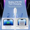Cable USB 2.0 Tipo-C Lightning Vention LAKPF/ USB Tipo-C Macho - Lightning Macho/ Hasta 27W/ 480Mbps/ 1m/ Rosa Cable USB 2.0 Tipo-C Lightning Vention LAKPF/ USB Tipo-C Macho - Lightning Macho/ Hasta 27W/ 480Mbps/ 1m/ Rosa