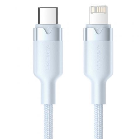 Cable USB Tipo-C Lightning Vention LALSH/ USB Tipo-C Macho - Lightning Macho/ 27W/ 480Mbps/ 2m/ Azul Cable USB Tipo-C Lightning Vention LALSH/ USB Tipo-C Macho - Lightning Macho/ 27W/ 480Mbps/ 2m/ Azul