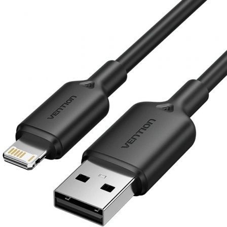 Cable USB 2.0 Lightning Vention LAMBH/ USB Macho - Lightning Macho/ 480Mbps/ 2m/ Negro Cable USB 2.0 Lightning Vention LAMBH/ USB Macho - Lightning Macho/ 480Mbps/ 2m/ Negro