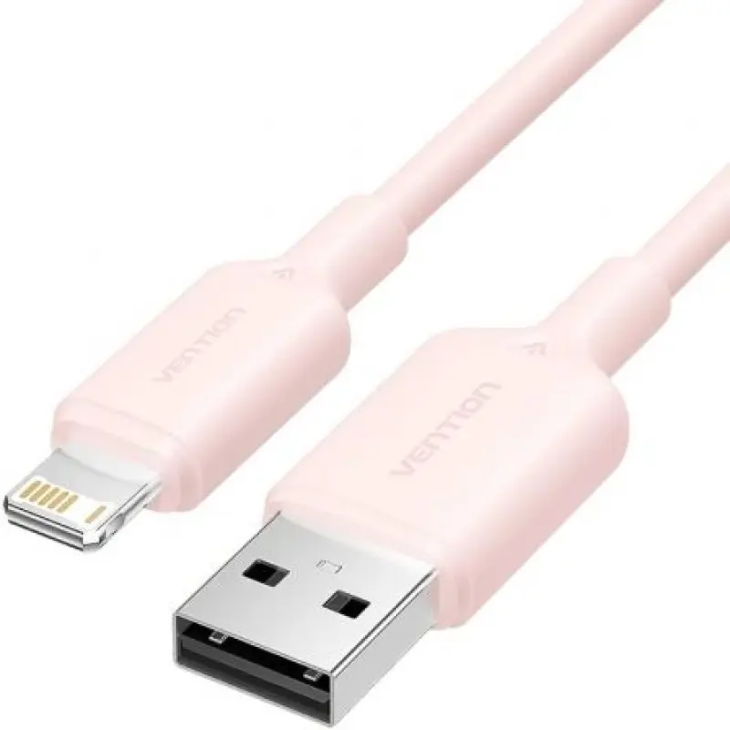 Cable USB 2.0 Lightning Vention LAMPF/ USB Macho - Lightning Macho/ 480Mbps/ 1m/ Rosa Cable USB 2.0 Lightning Vention LAMPF/ USB Macho - Lightning Macho/ 480Mbps/ 1m/ Rosa