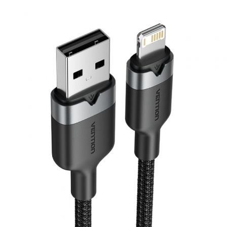 Cable USB Lightning Vention LANBF/ USB Macho - Lightning Macho/ 480Mbps/ 1m/ Negro Cable USB Lightning Vention LANBF/ USB Macho - Lightning Macho/ 480Mbps/ 1m/ Negro