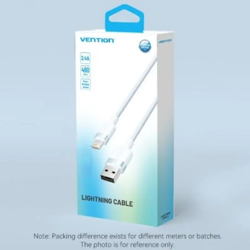 Cable USB 2.0 Lightning Vention LANSF/ USB Macho - Lightning Macho/ 480Mbps/ 1m/ Azul Cable USB 2.0 Lightning Vention LANSF/ USB Macho - Lightning Macho/ 480Mbps/ 1m/ Azul
