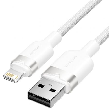 Cable USB Lightning Vention LANWF/ USB Macho - Lightning Macho/ 480Mbps/ 1m/ Blanco Cable USB Lightning Vention LANWF/ USB Macho - Lightning Macho/ 480Mbps/ 1m/ Blanco
