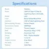 Cable USB Lightning Vention LANWH/ USB Macho - Lightning Macho/ 480Mbps/ 2m/ Blanco