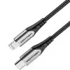Cable USB 2.0 Tipo-C Lightning Vention TACHH/ USB Tipo-C Macho - Lightning Macho/ Hasta 27W/ 480Mbps/ 2m/ Gris y Negro Cable USB 2.0 Tipo-C Lightning Vention TACHH/ USB Tipo-C Macho - Lightning Macho/ Hasta 27W/ 480Mbps/ 2m/ Gris y Negro