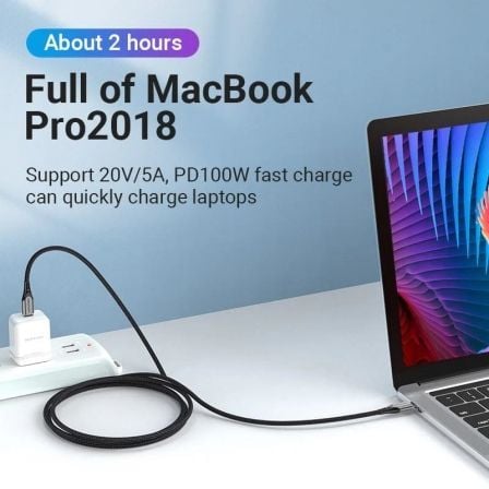 Cable USB 2.0 Tipo-C Vention TAEHG/ USB Tipo-C Macho - USB Tipo-C Macho/ Hasta 100W/ 480Mbps/ 1.5m/ Gris Cable USB 2.0 Tipo-C Vention TAEHG/ USB Tipo-C Macho - USB Tipo-C Macho/ Hasta 100W/ 480Mbps/ 1.5m/ Gris