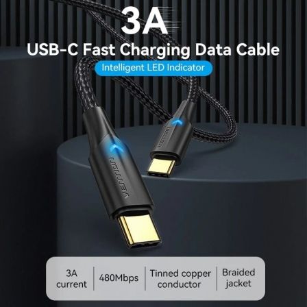 Cable USB 2.0 Tipo-C 3A Vention TAUBH/ USB Tipo-C Macho - USB Tipo-C Macho/ Hasta 60W/ 480Mbps/ 2m/ Negro Cable USB 2.0 Tipo-C 3A Vention TAUBH/ USB Tipo-C Macho - USB Tipo-C Macho/ Hasta 60W/ 480Mbps/ 2m/ Negro
