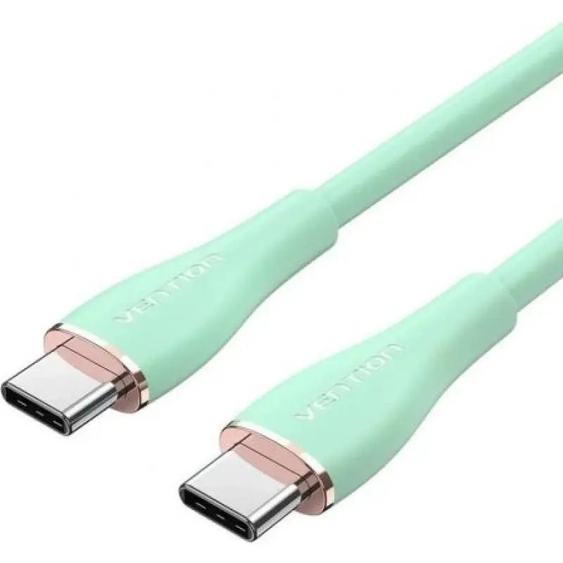Cable USB 2.0 Tipo-C Vention TAWGF/ USB Tipo-C Macho - USB Tipo-C Macho/ Hasta 100W/ 480Mbps/ 1m/ Verde Cable USB 2.0 Tipo-C Vention TAWGF/ USB Tipo-C Macho - USB Tipo-C Macho/ Hasta 100W/ 480Mbps/ 1m/ Verde