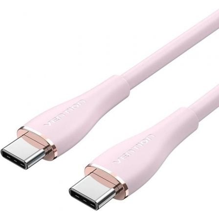 Cable USB 2.0 Tipo-C Vention TAWPG/ USB Tipo-C Macho - USB Tipo-C Macho/ Hasta 100W/ 480Mbps/ 1.5m/ Rosa Cable USB 2.0 Tipo-C Vention TAWPG/ USB Tipo-C Macho - USB Tipo-C Macho/ Hasta 100W/ 480Mbps/ 1.5m/ Rosa
