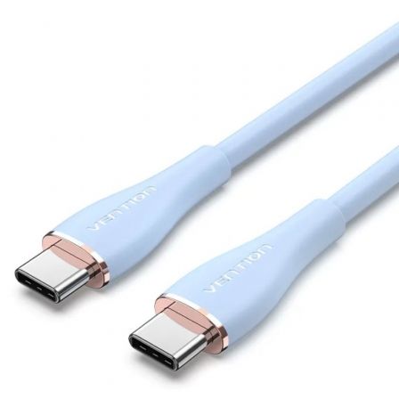 Cable USB 2.0 Tipo-C Vention TAWSF/ USB Tipo-C Macho - USB Tipo-C Macho/ Hasta 100W/ 480Mbps/ 1m/ Azul Cable USB 2.0 Tipo-C Vention TAWSF/ USB Tipo-C Macho - USB Tipo-C Macho/ Hasta 100W/ 480Mbps/ 1m/ Azul