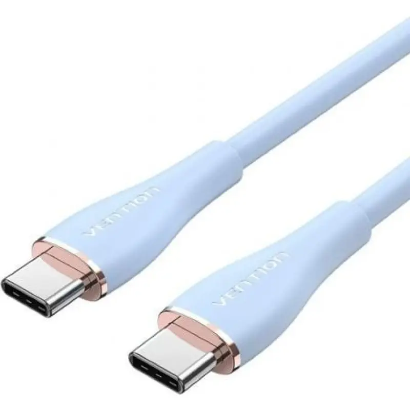 Cable USB 2.0 Tipo-C Vention TAWSG/ USB Tipo-C Macho - USB Tipo-C Macho/ Hasta 100W/ 480Mbps/ 1.5m/ Azul Cable USB 2.0 Tipo-C Vention TAWSG/ USB Tipo-C Macho - USB Tipo-C Macho/ Hasta 100W/ 480Mbps/ 1.5m/ Azul