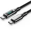 Cable USB 2.0 Tipo-C 5A 100W Vention TAYBAV/ USB Tipo-C Macho - USB Tipo-C Macho/ Hasta 100W/ 480Mbps/ 1.2m/ con Pantalla LED/ Negro Cable USB 2.0 Tipo-C 5A 100W Vention TAYBAV/ USB Tipo-C Macho - USB Tipo-C Macho/ Hasta 100W/ 480Mbps/ 1.2m/ con Pantalla LED/ Negro