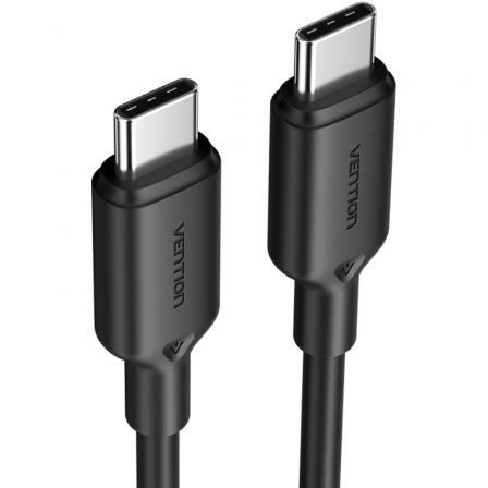 Cable USB 2.0 Tipo-C 3A Vention TRCBH/ USB Tipo-C Macho - USB Tipo-C Macho/ Hasta 60W/ 480Mbps/ 2m/ Negro Cable USB 2.0 Tipo-C 3A Vention TRCBH/ USB Tipo-C Macho - USB Tipo-C Macho/ Hasta 60W/ 480Mbps/ 2m/ Negro
