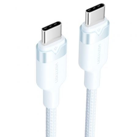 Cable USB 2.0 Tipo-C 3A Vention TRDSF/ USB Tipo-C Macho - USB Tipo-C Macho/ Hasta 60W/ 480Mbps/ 1m/ Azul Cable USB 2.0 Tipo-C 3A Vention TRDSF/ USB Tipo-C Macho - USB Tipo-C Macho/ Hasta 60W/ 480Mbps/ 1m/ Azul