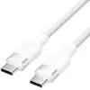 Cable USB 2.0 Tipo-C 3A Vention TRDWH/ USB Tipo-C Macho - USB Tipo-C Macho/ Hasta 60W/ 480Mbps/ 2m/ Blanco Cable USB 2.0 Tipo-C 3A Vention TRDWH/ USB Tipo-C Macho - USB Tipo-C Macho/ Hasta 60W/ 480Mbps/ 2m/ Blanco