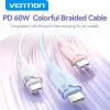 Cable USB 2.0 Tipo-C 3A Vention TRDWH/ USB Tipo-C Macho - USB Tipo-C Macho/ Hasta 60W/ 480Mbps/ 2m/ Blanco Cable USB 2.0 Tipo-C 3A Vention TRDWH/ USB Tipo-C Macho - USB Tipo-C Macho/ Hasta 60W/ 480Mbps/ 2m/ Blanco