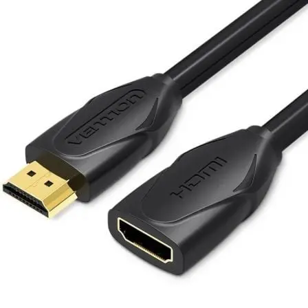 Cable Alargador HDMI Vention VAA-B06-B100/ HDMI Macho - HDMI Hembra/ 1m/ Negro Cable Alargador HDMI Vention VAA-B06-B100/ HDMI Macho - HDMI Hembra/ 1m/ Negro