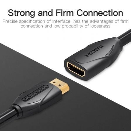 Cable Alargador HDMI Vention VAA-B06-B100/ HDMI Macho - HDMI Hembra/ 1m/ Negro Cable Alargador HDMI Vention VAA-B06-B100/ HDMI Macho - HDMI Hembra/ 1m/ Negro