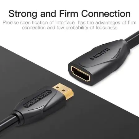 Cable Alargador HDMI Vention VAA-B06-B100/ HDMI Macho - HDMI Hembra/ 1m/ Negro Cable Alargador HDMI Vention VAA-B06-B100/ HDMI Macho - HDMI Hembra/ 1m/ Negro