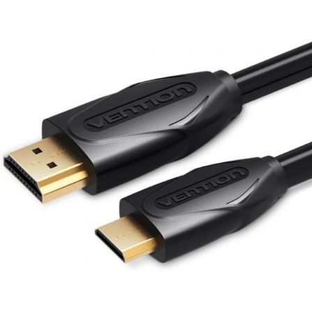 Cable HDMI Vention VAA-D02-B200/ HDMI Macho - Mini HDMI Macho/ 2m/ Negro Cable HDMI Vention VAA-D02-B200/ HDMI Macho - Mini HDMI Macho/ 2m/ Negro