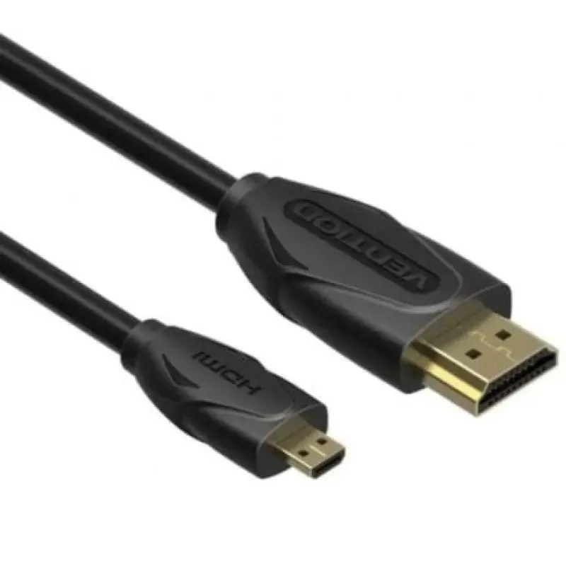 Cable HDMI Vention VAA-D03-B200/ HDMI Macho - Micro HDMI Macho/ 2m/ Negro Cable HDMI Vention VAA-D03-B200/ HDMI Macho - Micro HDMI Macho/ 2m/ Negro