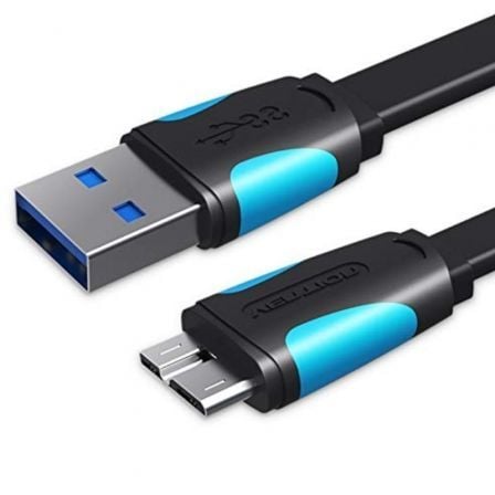 Cable USB 3.0 Vention VAS-A12-B150/ MicroUSB Macho - USB Macho/ Hasta 10W/ 5Gbps/ 1.5m/ Azul y Negro Cable USB 3.0 Vention VAS-A12-B150/ MicroUSB Macho - USB Macho/ Hasta 10W/ 5Gbps/ 1.5m/ Azul y Negro