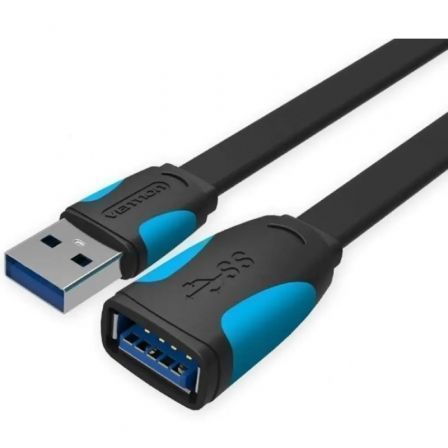 Cable Alargador USB 3.0 Vention VAS-A13-B200/ USB Macho - USB Hembra/ 5Gbps/ 2m/ Negro y Azul Cable Alargador USB 3.0 Vention VAS-A13-B200/ USB Macho - USB Hembra/ 5Gbps/ 2m/ Negro y Azul