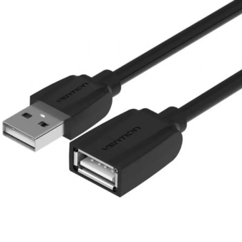 Cable Alargador USB 2.0 Vention VAS-A44-B150/ USB Macho - USB Hembra/ 1.5m/ Negro Cable Alargador USB 2.0 Vention VAS-A44-B150/ USB Macho - USB Hembra/ 1.5m/ Negro
