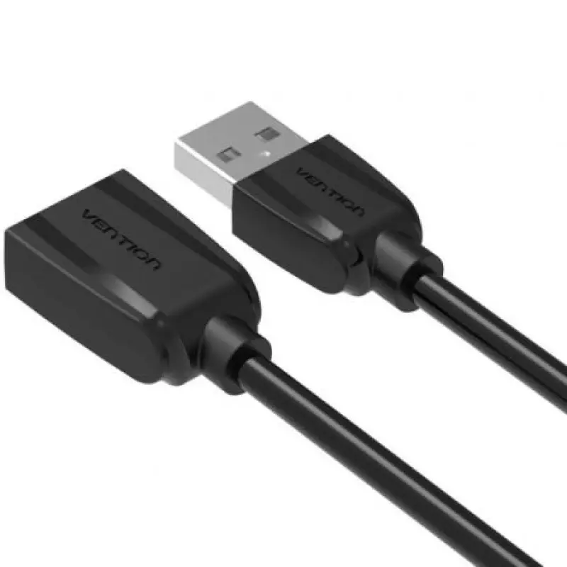 Cable Alargador USB 2.0 Vention VAS-A44-B150/ USB Macho - USB Hembra/ 1.5m/ Negro Cable Alargador USB 2.0 Vention VAS-A44-B150/ USB Macho - USB Hembra/ 1.5m/ Negro