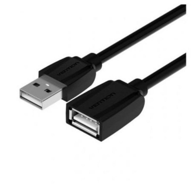 Cable Alargador USB 2.0 Vention VAS-A44-B300/ USB Macho - USB Hembra/ 480Mbps/ 3m/ Negro Cable Alargador USB 2.0 Vention VAS-A44-B300/ USB Macho - USB Hembra/ 480Mbps/ 3m/ Negro