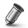 Cargador de Coche Vention FFBH0/ 1xUSB-Tipo C/ 1xUSB/ 20W Cargador de Coche Vention FFBH0/ 1xUSB-Tipo C/ 1xUSB/ 20W