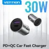 Cargador de Coche Vention FFFH0/ 1xUSB-Tipo C/ 1xUSB/ 30W Cargador de Coche Vention FFFH0/ 1xUSB-Tipo C/ 1xUSB/ 30W