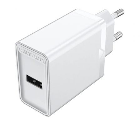 Cargador de Pared Vention FAAW0-EU/ 1xUSB/ 12W Cargador de Pared Vention FAAW0-EU/ 1xUSB/ 12W