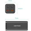 Cargador de Pared Vention FBSBG-EU/ 2xUSB Tipo-C + Cable USB Tipo-C/ 2xUSB/ 100W Cargador de Pared Vention FBSBG-EU/ 2xUSB Tipo-C + Cable USB Tipo-C/ 2xUSB/ 100W