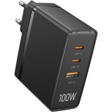Cargador de Pared Vention FEGB0-EU/ 2xUSB Tipo-C/ 1xUSB/ 100W Cargador de Pared Vention FEGB0-EU/ 2xUSB Tipo-C/ 1xUSB/ 100W