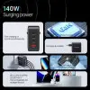 Cargador Gan de Pared Vention FEIB0-EU/ 3xUSB Tipo-C + Cable USB Tipo-C/ 1xUSB/ 140W Cargador Gan de Pared Vention FEIB0-EU/ 3xUSB Tipo-C + Cable USB Tipo-C/ 1xUSB/ 140W