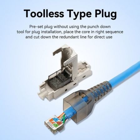 Conector RJ45 IDIH0/ Cat.6A FTP/ Sin Herramientas Conector RJ45 IDIH0/ Cat.6A FTP/ Sin Herramientas