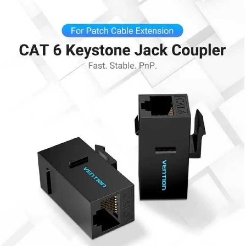 Conector RJ45 Vention IPGB0 Cat6 UTP/ Negro Conector RJ45 Vention IPGB0 Cat6 UTP/ Negro