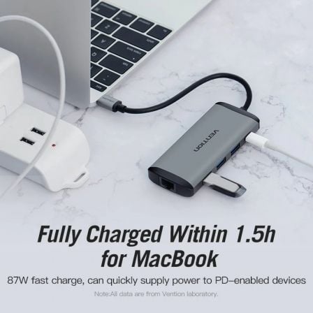 Docking USB Tipo-C Vention CNDHB/ 1xHDMI/ 3xUSB/ 1xUSB Tipo-C PD/ 1xRJ45/ 1xLector tarjetas/ Gris Docking USB Tipo-C Vention CNDHB/ 1xHDMI/ 3xUSB/ 1xUSB Tipo-C PD/ 1xRJ45/ 1xLector tarjetas/ Gris