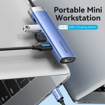 Docking USB Tipo-C Vention TGESB/ 3xUSB/ 1xHDMI/ 1xUSB Tipo-C PD Docking USB Tipo-C Vention TGESB/ 3xUSB/ 1xHDMI/ 1xUSB Tipo-C PD
