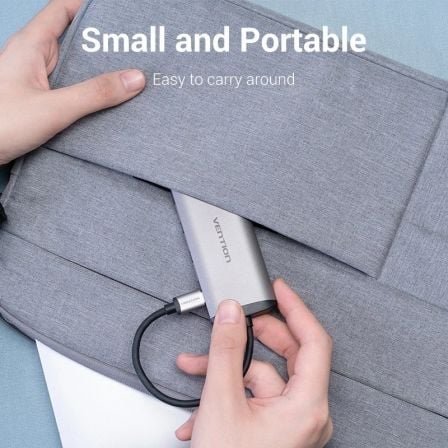 Docking USB Tipo-C Vention TGRHB/ 3xUSB/ 1xLector Tarjetas/ 1xUSB Tipo-C PD/ Gris Docking USB Tipo-C Vention TGRHB/ 3xUSB/ 1xLector Tarjetas/ 1xUSB Tipo-C PD/ Gris