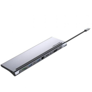 Docking USB Tipo-C Vention THTHC/ 1xHDMI/ 1xVGA/ 3xUSB/ 1xUSB Tipo-C/ 1xUSB Tipo-C PD/ 1xRJ45/ 1xLector Tarjetas SD y MicroSD/ Jack 3.5/ Gris Docking USB Tipo-C Vention THTHC/ 1xHDMI/ 1xVGA/ 3xUSB/ 1xUSB Tipo-C/ 1xUSB Tipo-C PD/ 1xRJ45/ 1xLector Tarjetas SD y MicroSD/ Jack 3.5/ Gris