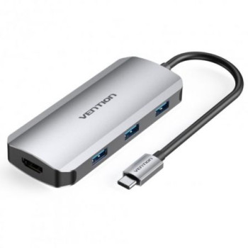 Docking USB Tipo-C Vention TOFHB/ 1xHDMI/ 3xUSB/ 1xUSB Tipo-C/ 1xUSB Tipo-C PD Docking USB Tipo-C Vention TOFHB/ 1xHDMI/ 3xUSB/ 1xUSB Tipo-C/ 1xUSB Tipo-C PD
