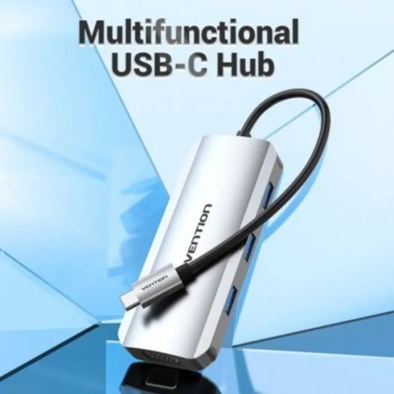 Docking USB Tipo-C Vention TOIHB/ 1xHDMI/ 1xVGA/ 3xUSB/ 1xUSB Tipo-C PD/ Gris Docking USB Tipo-C Vention TOIHB/ 1xHDMI/ 1xVGA/ 3xUSB/ 1xUSB Tipo-C PD/ Gris