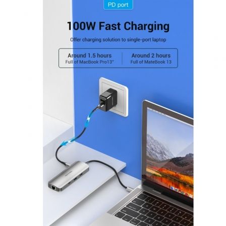 Docking USB Tipo-C Vention TOMHB/ 1xHDMI/ 2xUSB/ 1xUSB Tipo-C/ 1xUSB Tipo-C PD/ 1xRJ45/ 1xLector Tarjetas SD y MicroSD/ Jack 3.5/ Gris Docking USB Tipo-C Vention TOMHB/ 1xHDMI/ 2xUSB/ 1xUSB Tipo-C/ 1xUSB Tipo-C PD/ 1xRJ45/ 1xLector Tarjetas SD y MicroSD/ Jack 3.5/ Gris