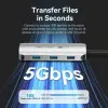 Docking USB Tipo-C Vention TQDHB/ 1xHDMI 4K/ 3xUSB/ 1xUSB Tipo-C PD/ Gris Docking USB Tipo-C Vention TQDHB/ 1xHDMI 4K/ 3xUSB/ 1xUSB Tipo-C PD/ Gris