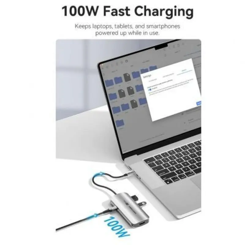 Docking USB Tipo-C Vention TQDHB/ 1xHDMI 4K/ 3xUSB/ 1xUSB Tipo-C PD/ Gris Docking USB Tipo-C Vention TQDHB/ 1xHDMI 4K/ 3xUSB/ 1xUSB Tipo-C PD/ Gris