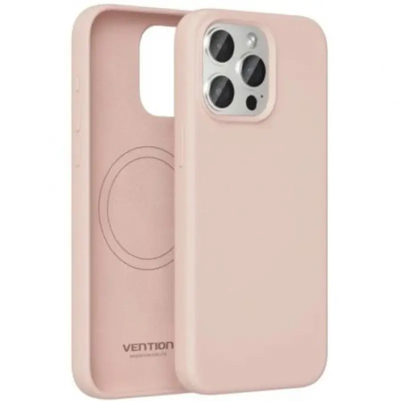 Funda Silicona con Magsafe Vention KUDP0-10/ Compatible con iPhone 13/ Rosa Funda Silicona con Magsafe Vention KUDP0-10/ Compatible con iPhone 13/ Rosa